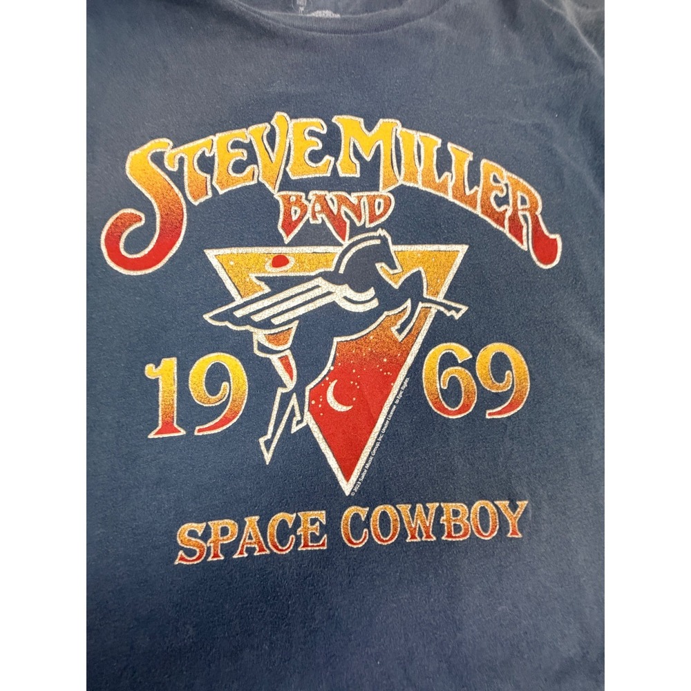 Wrangler Steve Miller Band Space Cowboy 1969 Graphic T-Shirt Mens Large Black